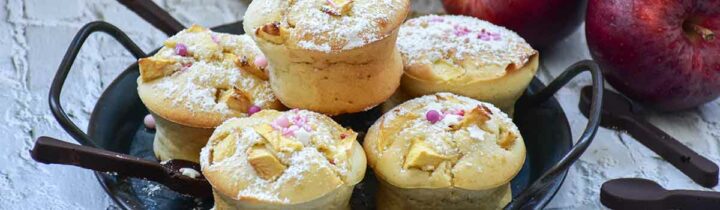 Apple Lemon with Cinnamon Muffins - Featured Image